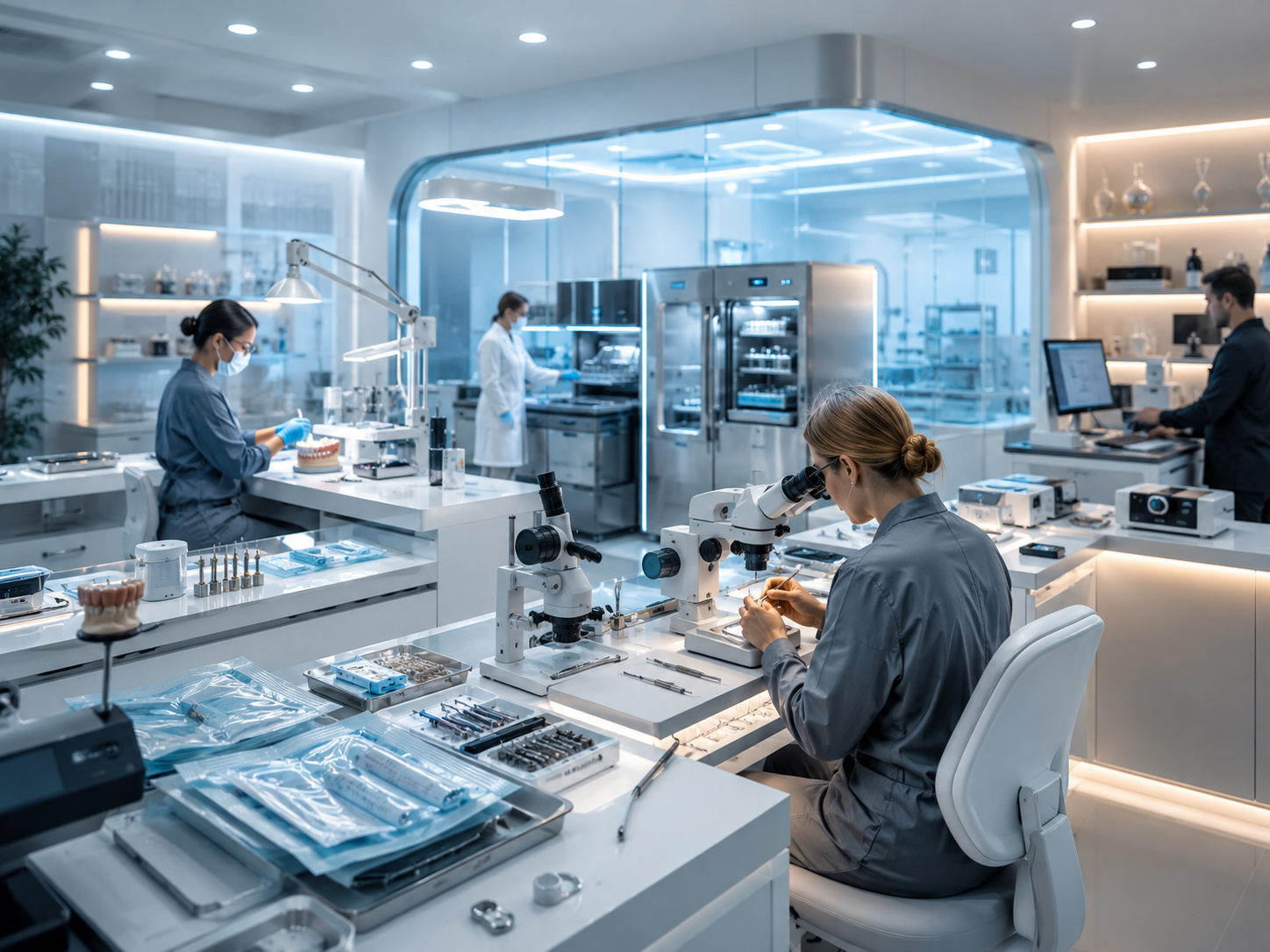 Professional laboratory equipment for dental and technical applications